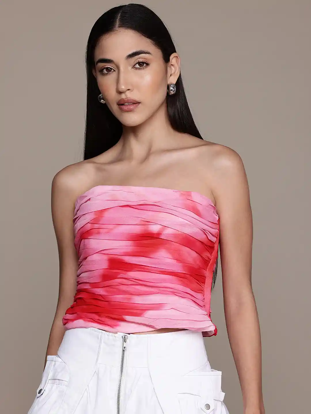 Buy MANGO Tie and Dye Tube Top Tops for Women 31160932 Myntra