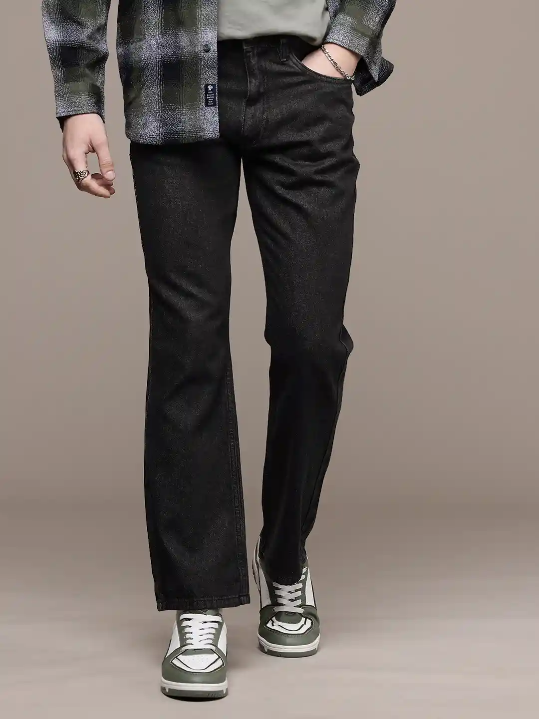 The Roadster Life Men Bootcut Light Fade Pure Cotton Jeans