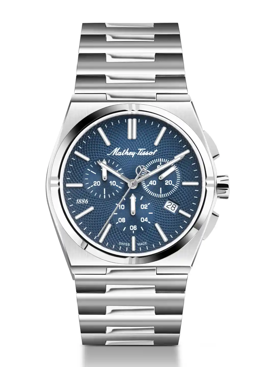 Buy Mathey-Tissot Men Swiss Made Zeus Chrono Stainless Steel