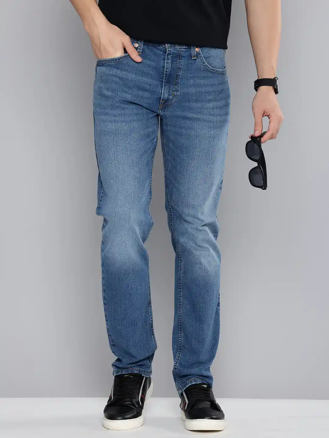 Levis Men 511 Slim Fit Heavy Fade Stretchable Jeans