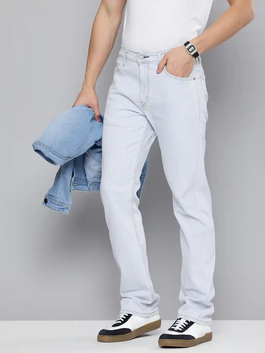 Buy Levis Men 513 Slim Straight Fit Heavy Fade Stretchable Jeans