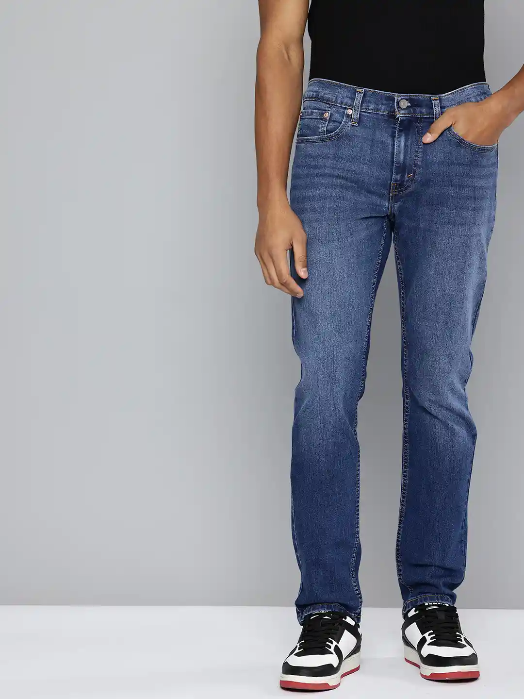 Levis Men 511 Slim Fit Heavy Fade Stretchable Jeans