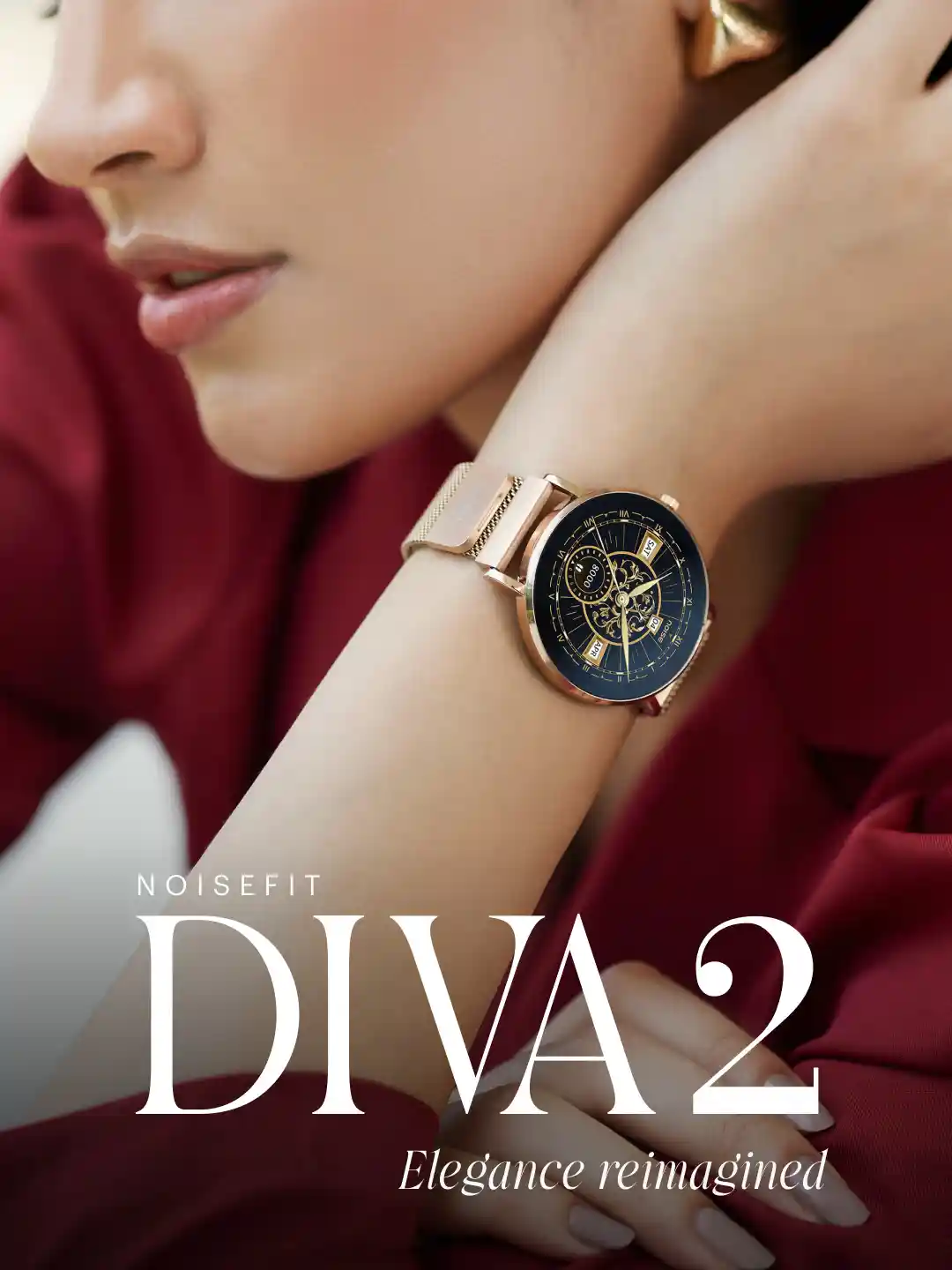 Diva Round Smartwatch Women's Noise NoiseFit Diva Smartwatch