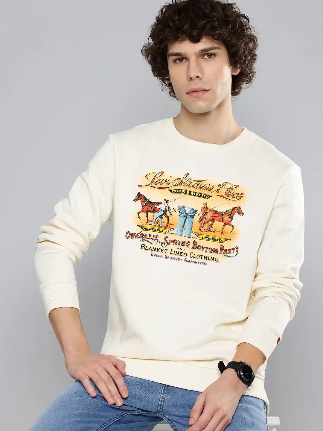 Buy Levis Graphic Printed Relaxed Fit Sweatshirt Sweatshirts for