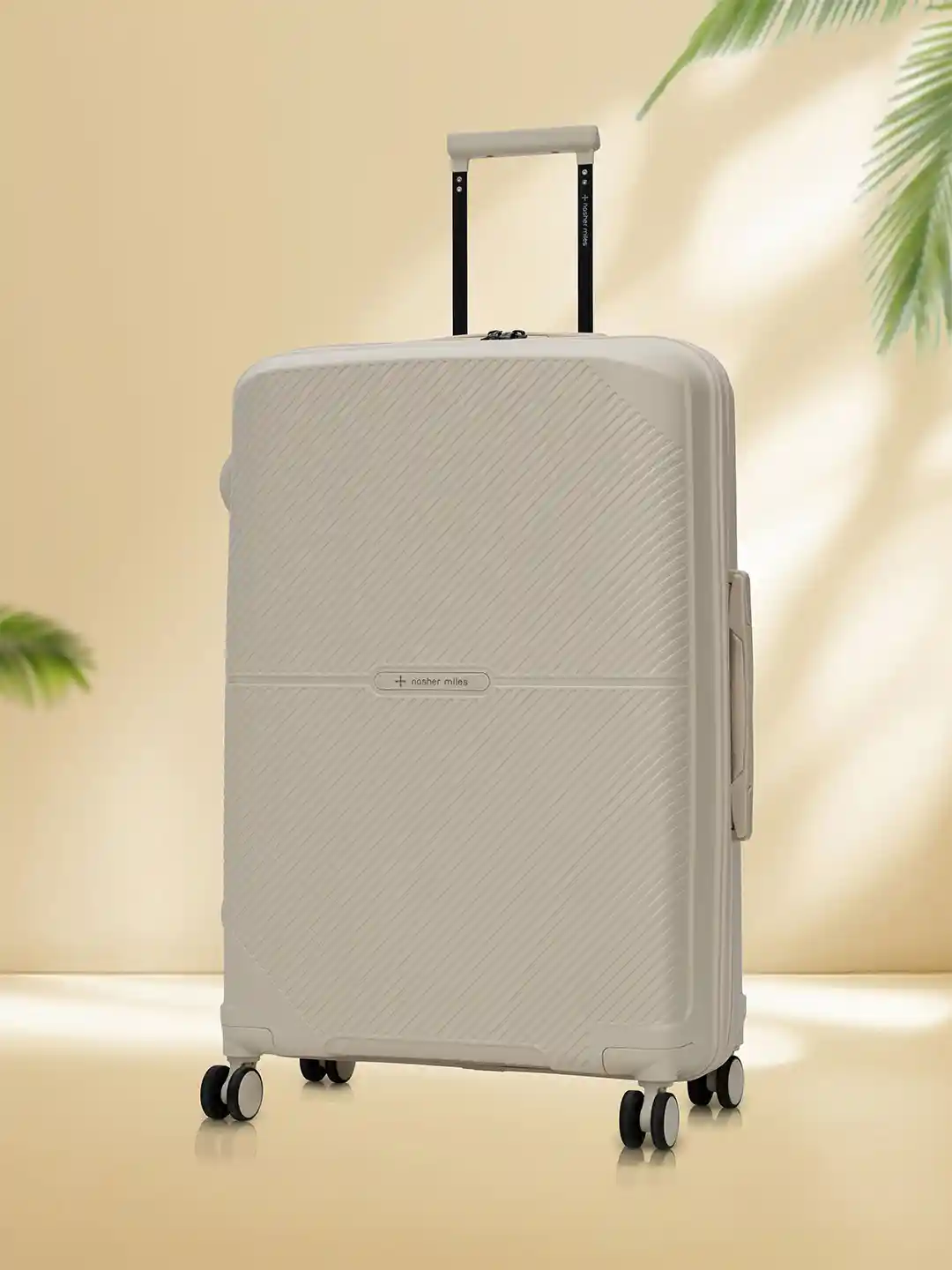 Buy Nasher Miles Hawaii Polypropylene TSA Lock Medium White