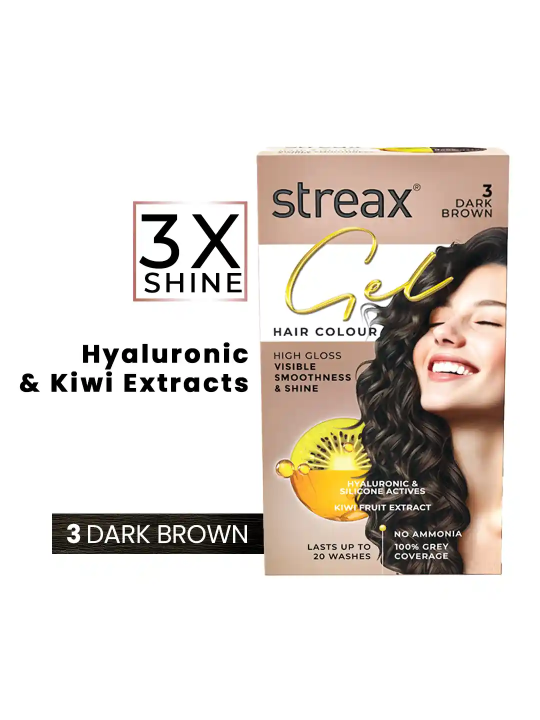 Buy Streax 100% Grey Coverage Long Lasting Gel Hair Colour