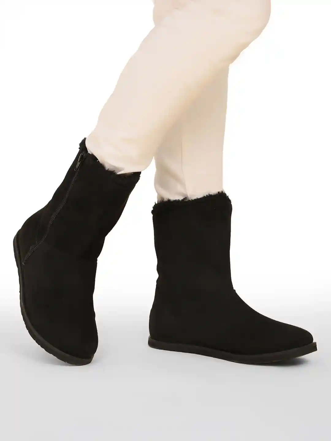 Boots Deals Ugg Leather Boots With Fur Suede Shaggy Fur Ugg Boots