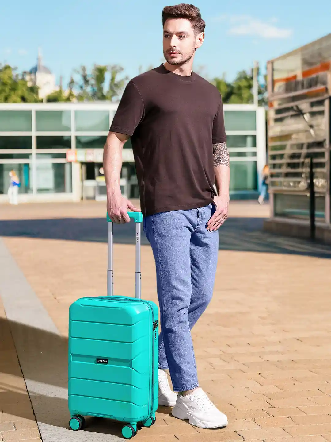 Buy WROGN Textured 360 Degree Rotation Hard Sided Cabin Size