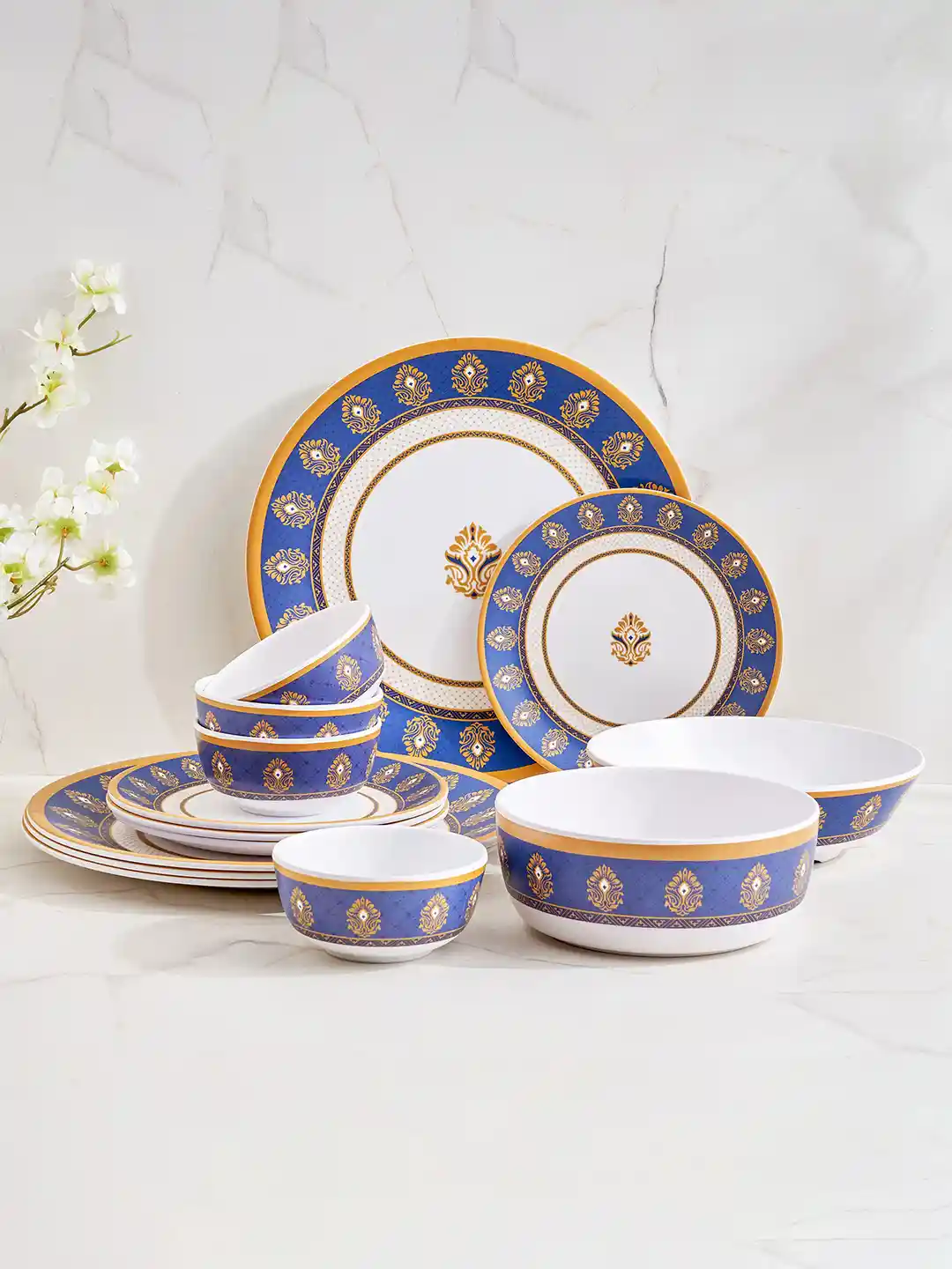 Home Centre Dinner Sets Next Home Buy Home Centre Blue And White