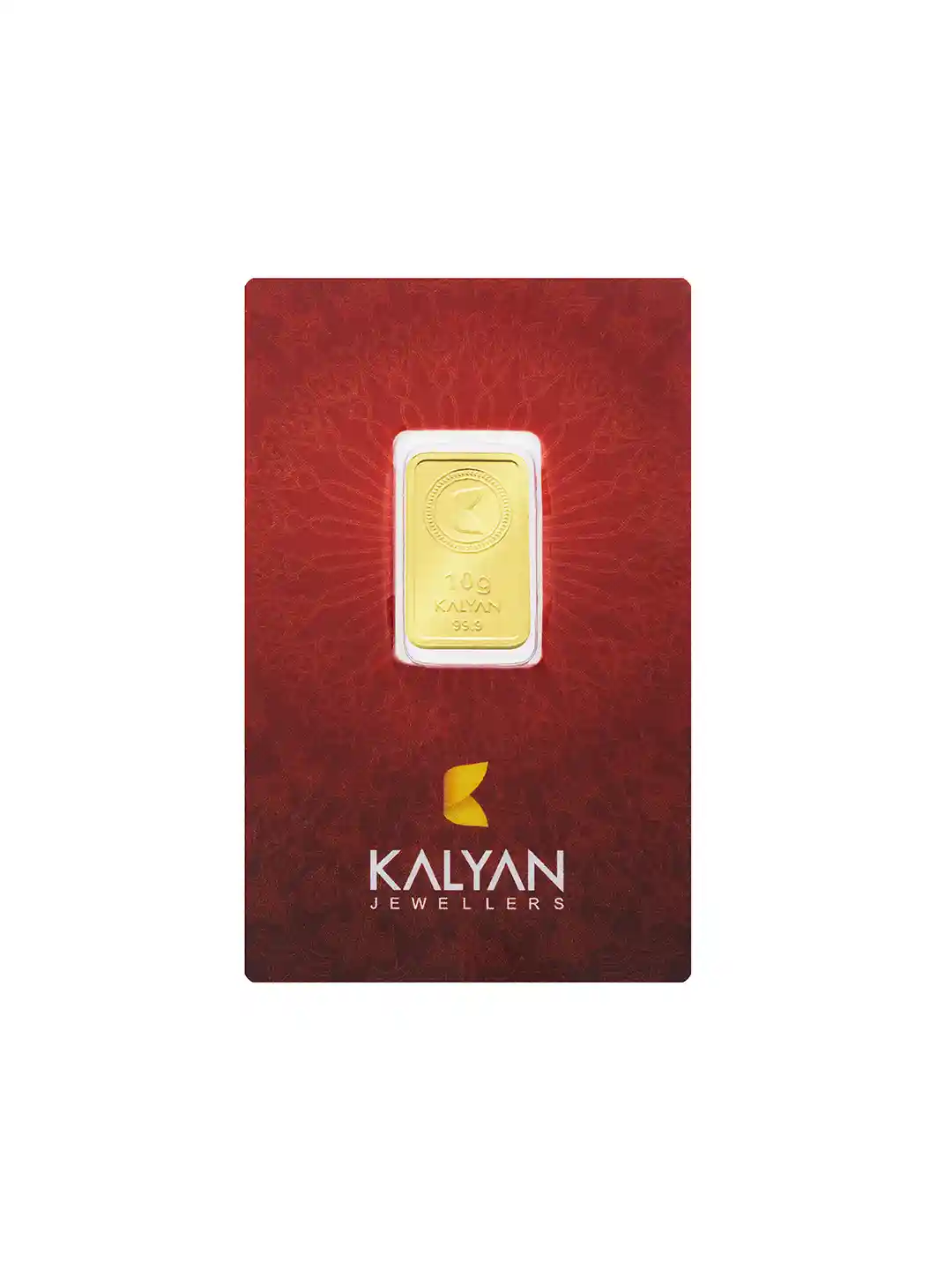 Buy Kalyan Jewellers 24KT 999 Purity Lotus Gold Bar Coin 10 g
