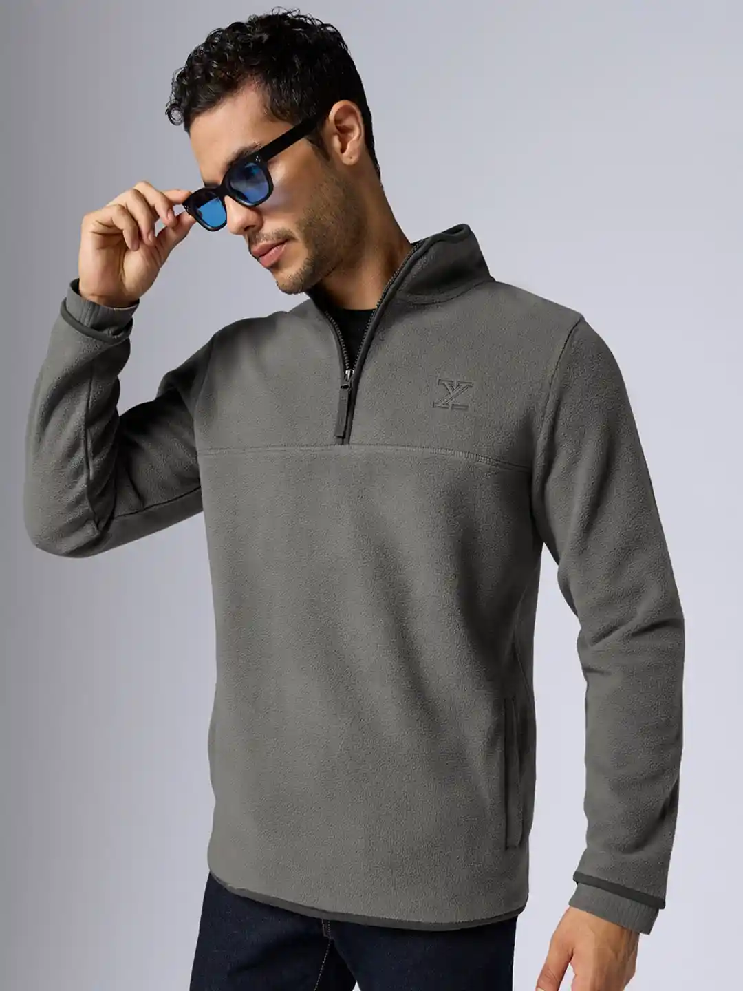 Buy XYXX Men Regular Fit Solid Grey IntelliLuxe Jet-Setter Half