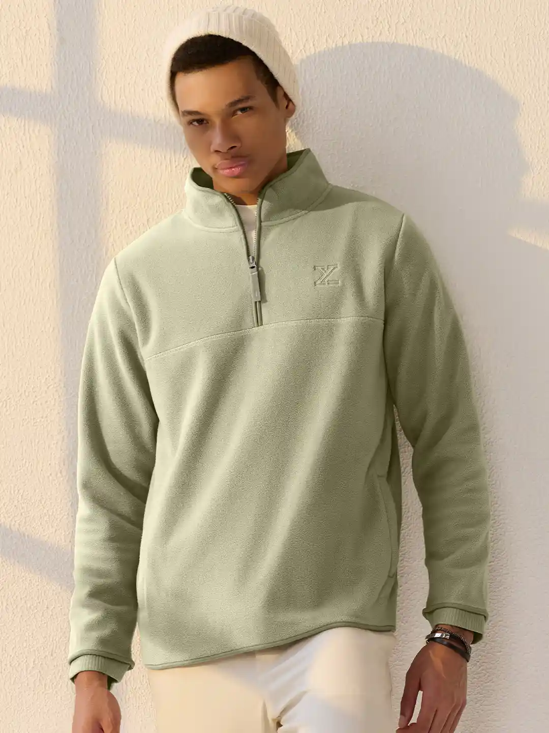 PEOPLE 1 SWEAT TOPS / ASH GRAY　XL Buy XYXX Men Regular Fit Solid Grey IntelliLuxe Jet-Setter Half