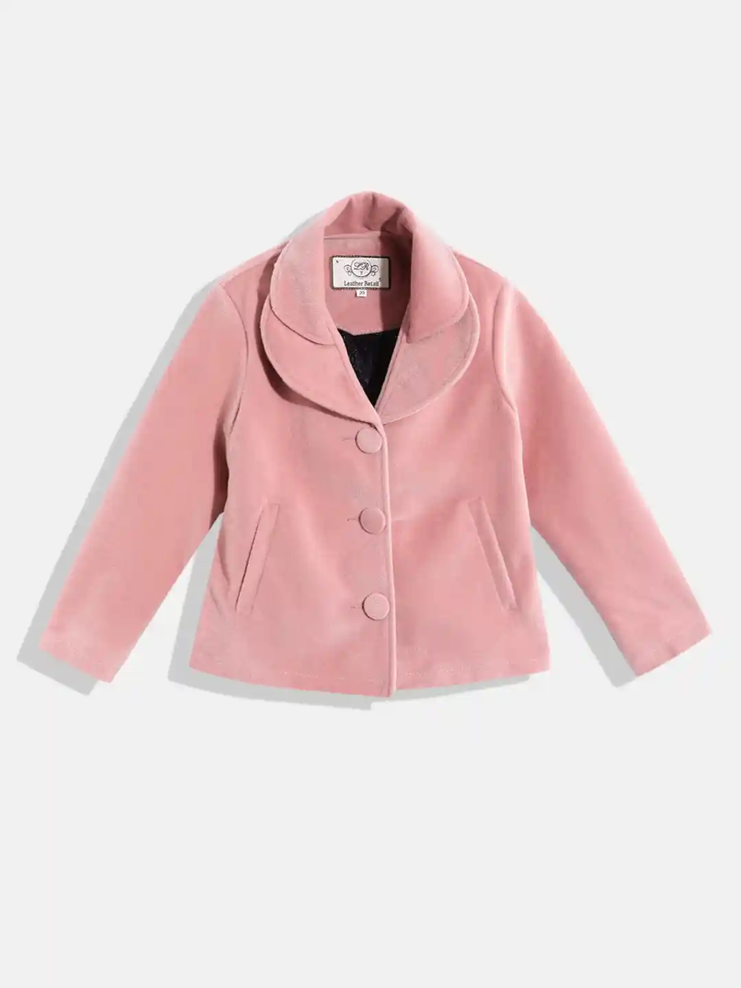 Buy Leather Retail Girls Velvet Tailored Jacket Jackets for