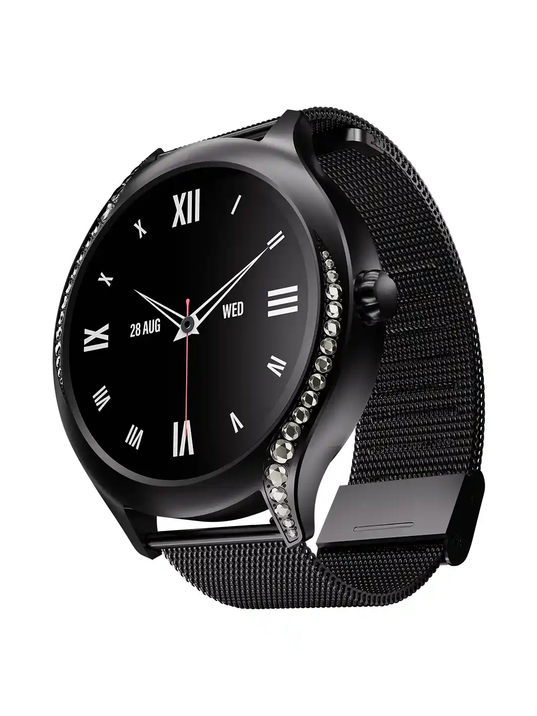 boAt Enigma Gem Women's Luxury SmartWatch AMOLED Display Emergency  SOS Location Sharing