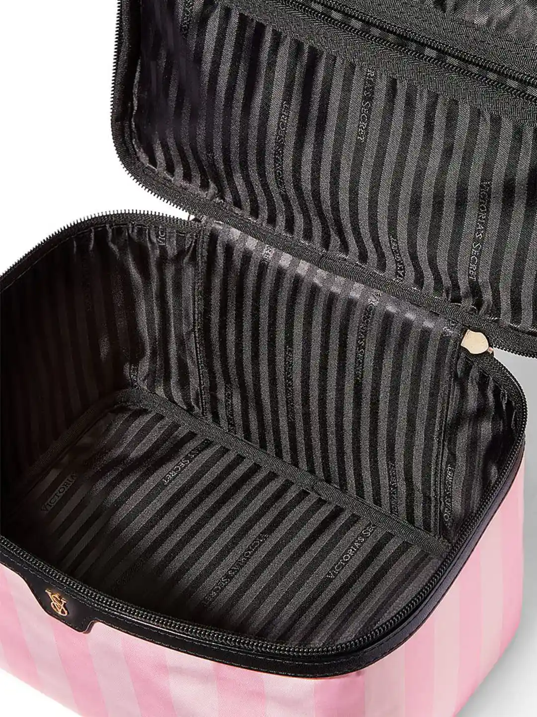 Train Case Victoria Secret Striped Makeup Bag Train Case Victoria&