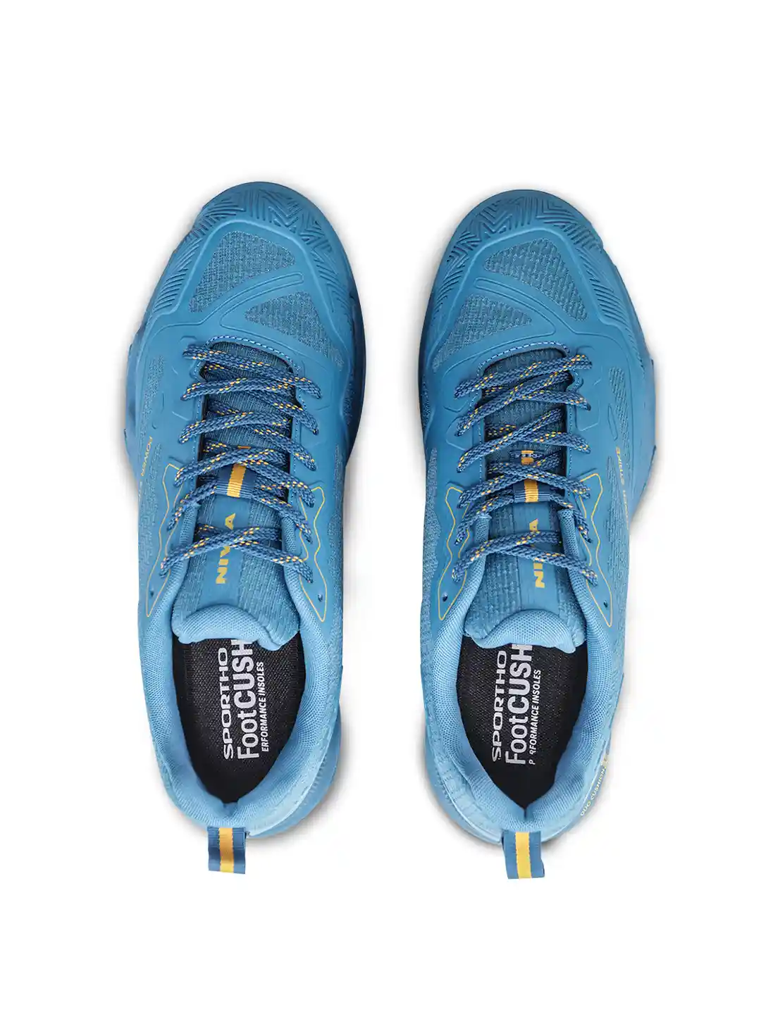 Badminton Shoes Shoe Sensation Mens Nivia Men Core Blue And Yellow