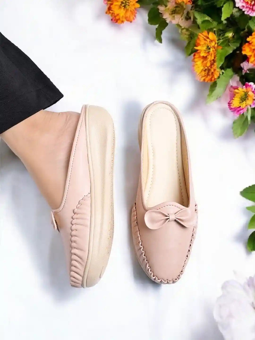 Buy Layasa Women Pointed Toe Slip-On Loafers Casual Shoes for