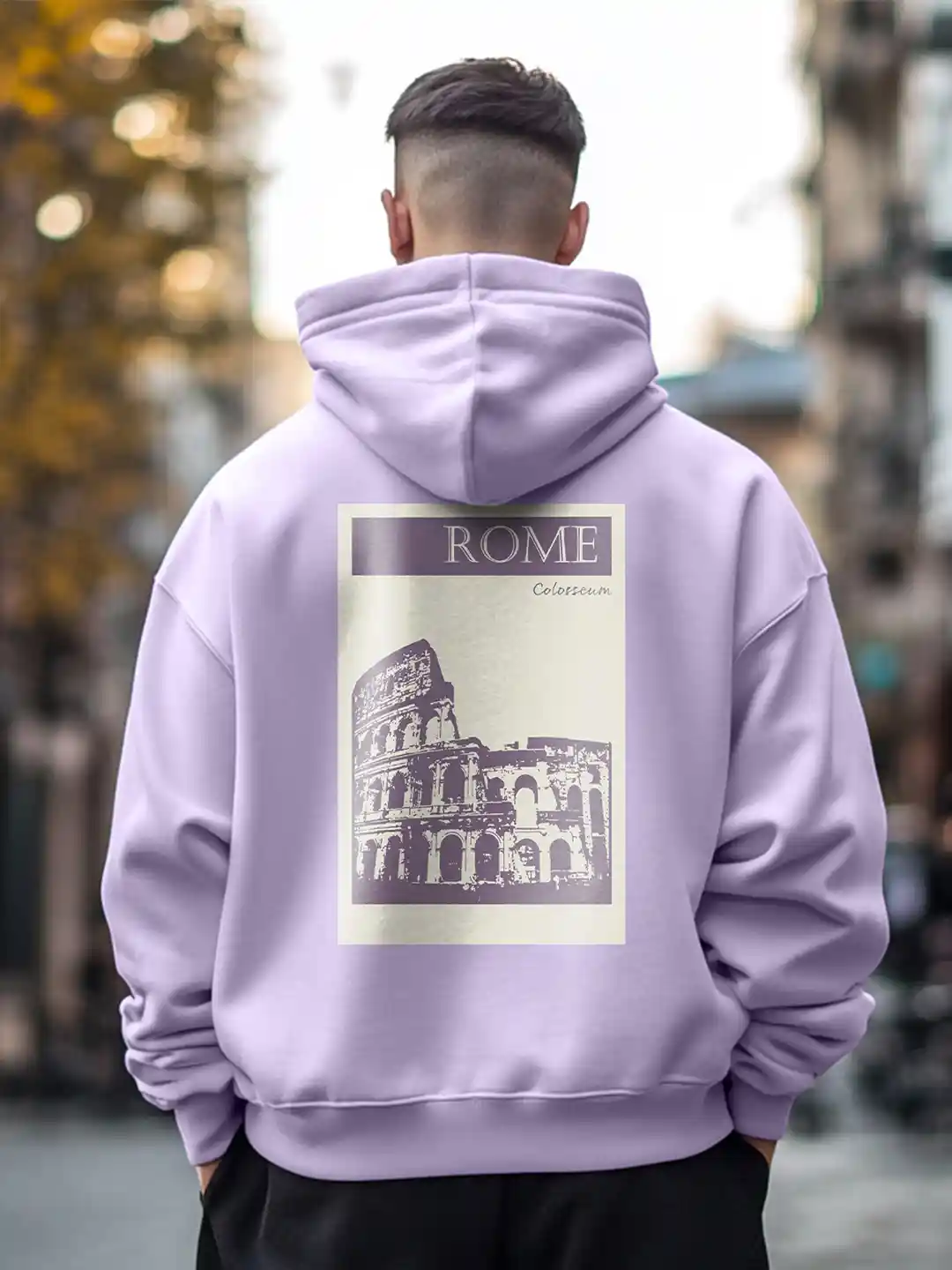 Graphic Hoodie Back Print Hoodie Mens Styli Men Skull Back Print