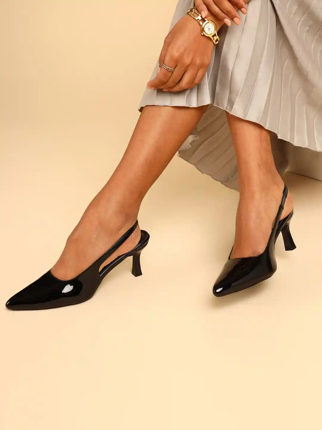 Buy Chemistry PU Kitten Pumps Heels for Women 31615731 Myntra