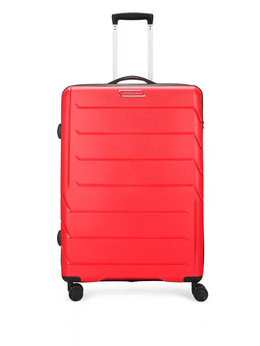 Aristocrat Chroma Red Large Hard Luggage 75cm Cabin Trolley Bag With  Wheel Spinner