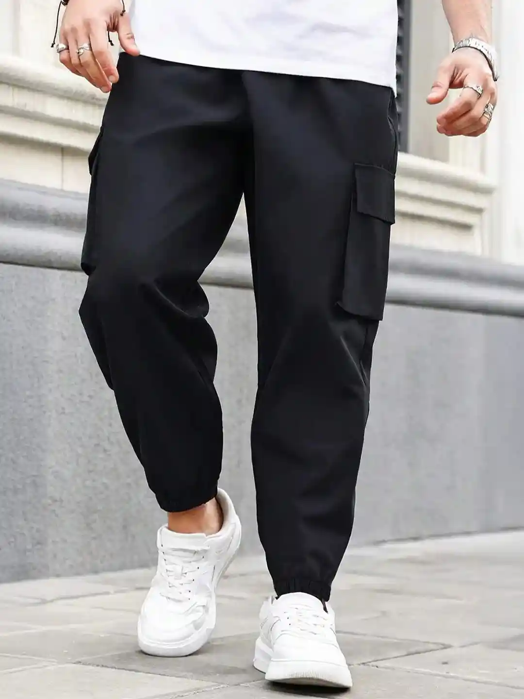 Buy NOBERO Men Mid-Rise Jogger Track Pants for Men 31667278 Myntra - Main Image