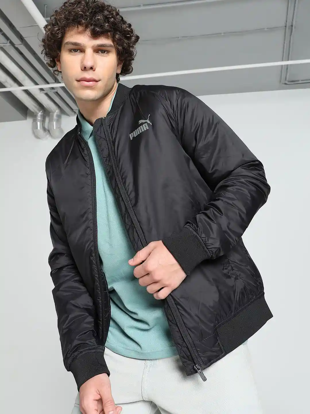 Buy Puma Men Slim Fit Bomber Jacket - Jackets for Men 31667895 | Myntra