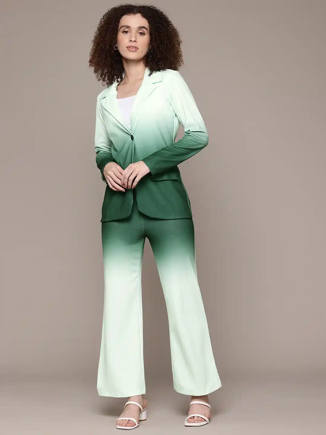 Buy The Roadster Lifestyle Ombre Single-Breasted Blazer With