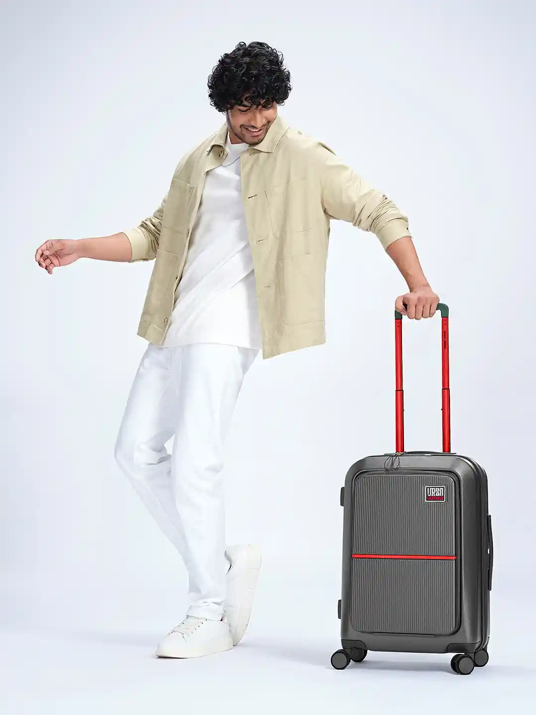 Buy Urban Jungle By Safari Black Hardside Cabin Front Open Laptop