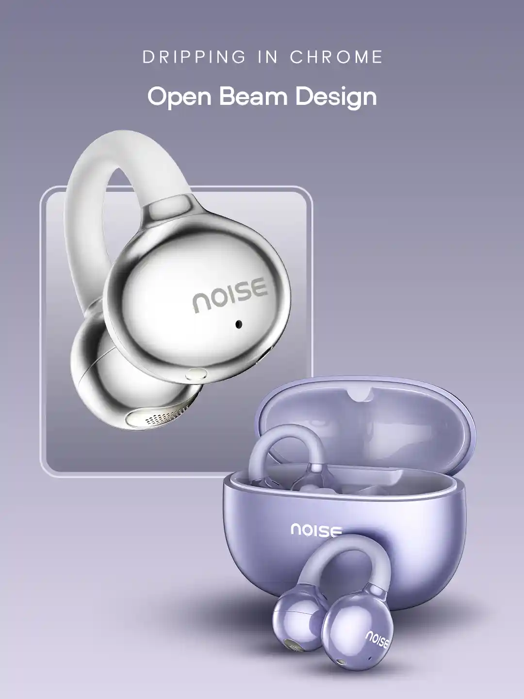 Buy NOISE Air Clips OWS Earbuds with Chrome Finish, AirWave