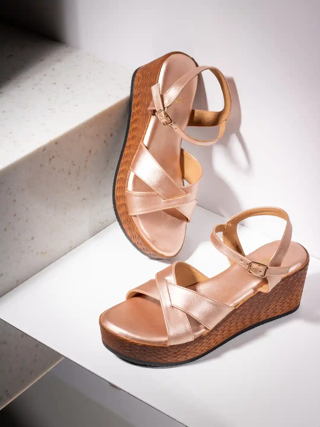 Inc Women Party High-Top Block Heel Sandals with Buckles