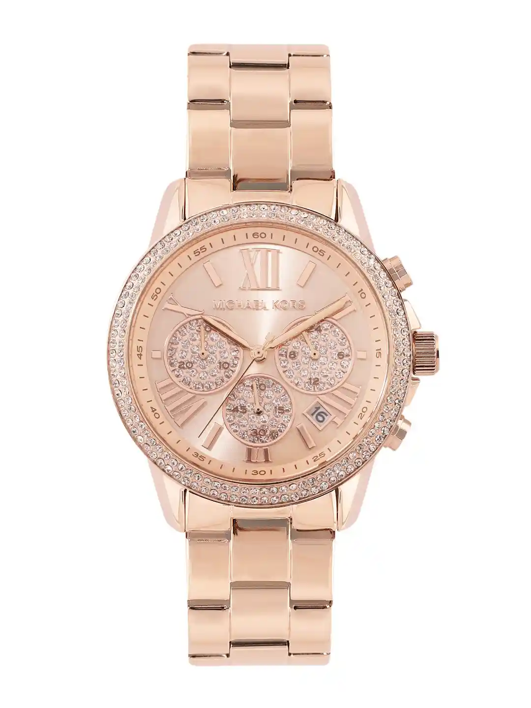 Michael Kors Women Outlet Brynn Embellished Analogue Chronograph Watch  MK7200