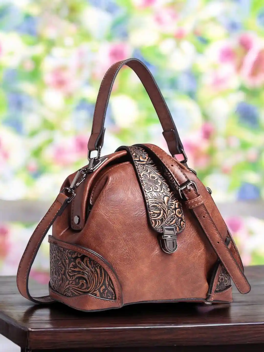 Buy Exotic Women Textured Structured Leather Sling Bag Handbags