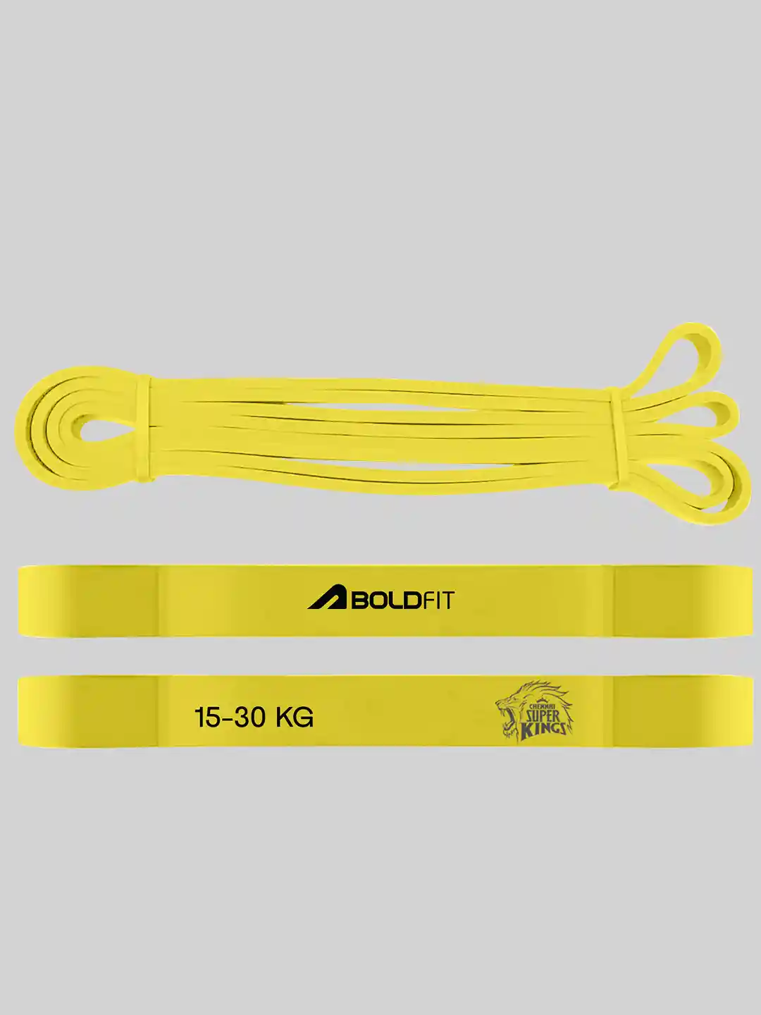Yellow Decathlon Band Elastic 15 Kg Domyos Resistance Tube 15 Kg