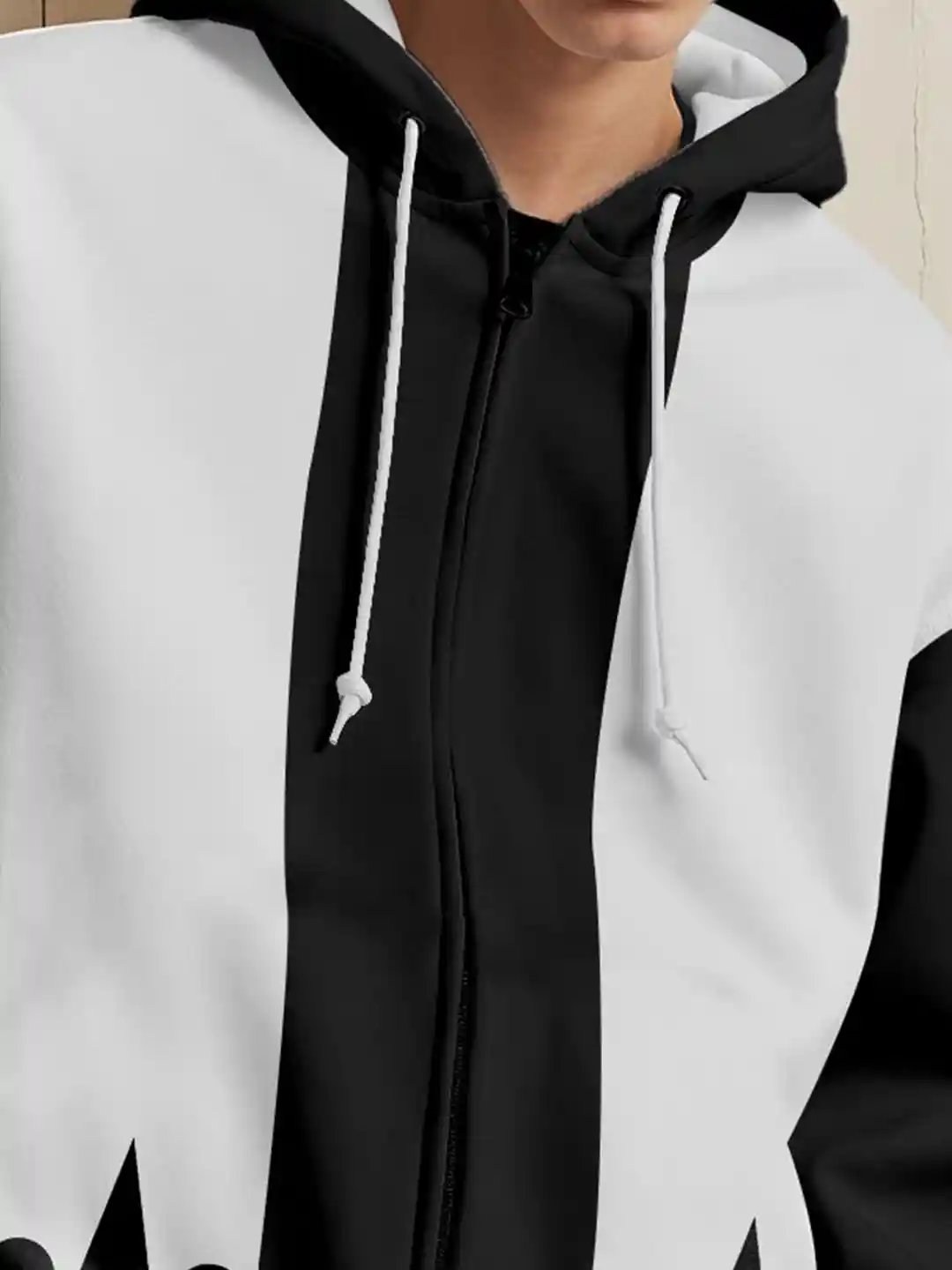 Buy Crazymonk Men Bleach Division 11 Oversized Jacket Sweatshirt