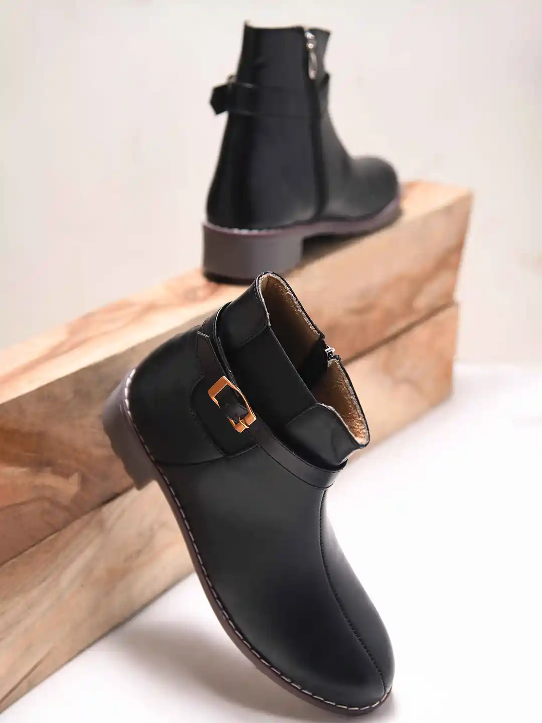 JM Looks Women Flatform Ankle Boots - Main Image