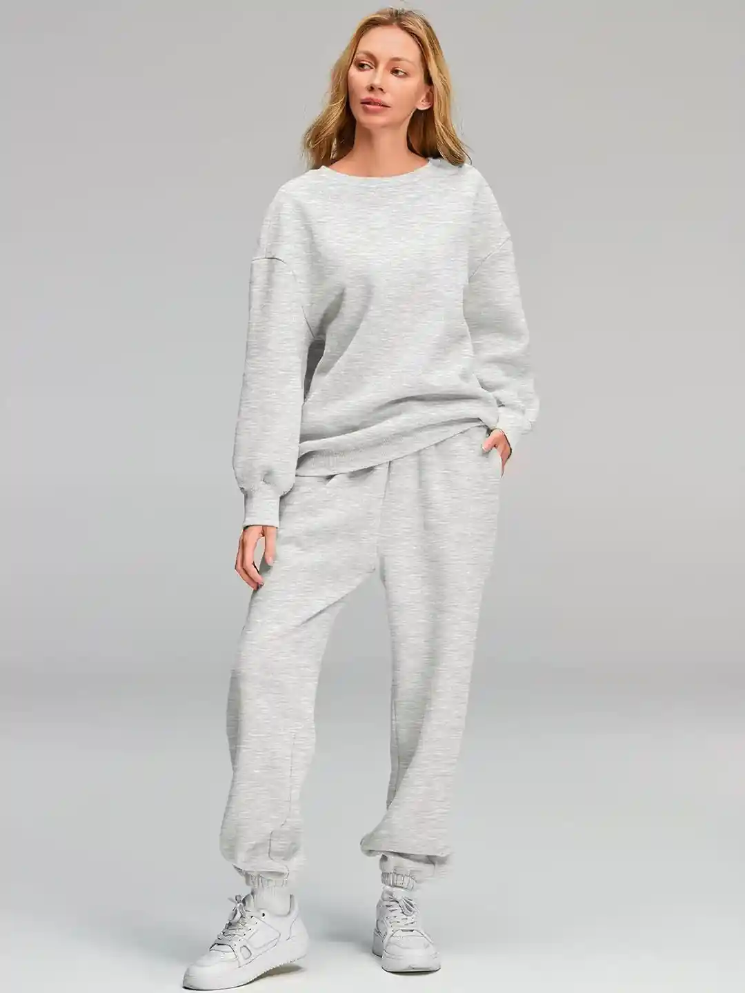 Q-rious Women Oversized Sweatshirt Joggers Track Suit