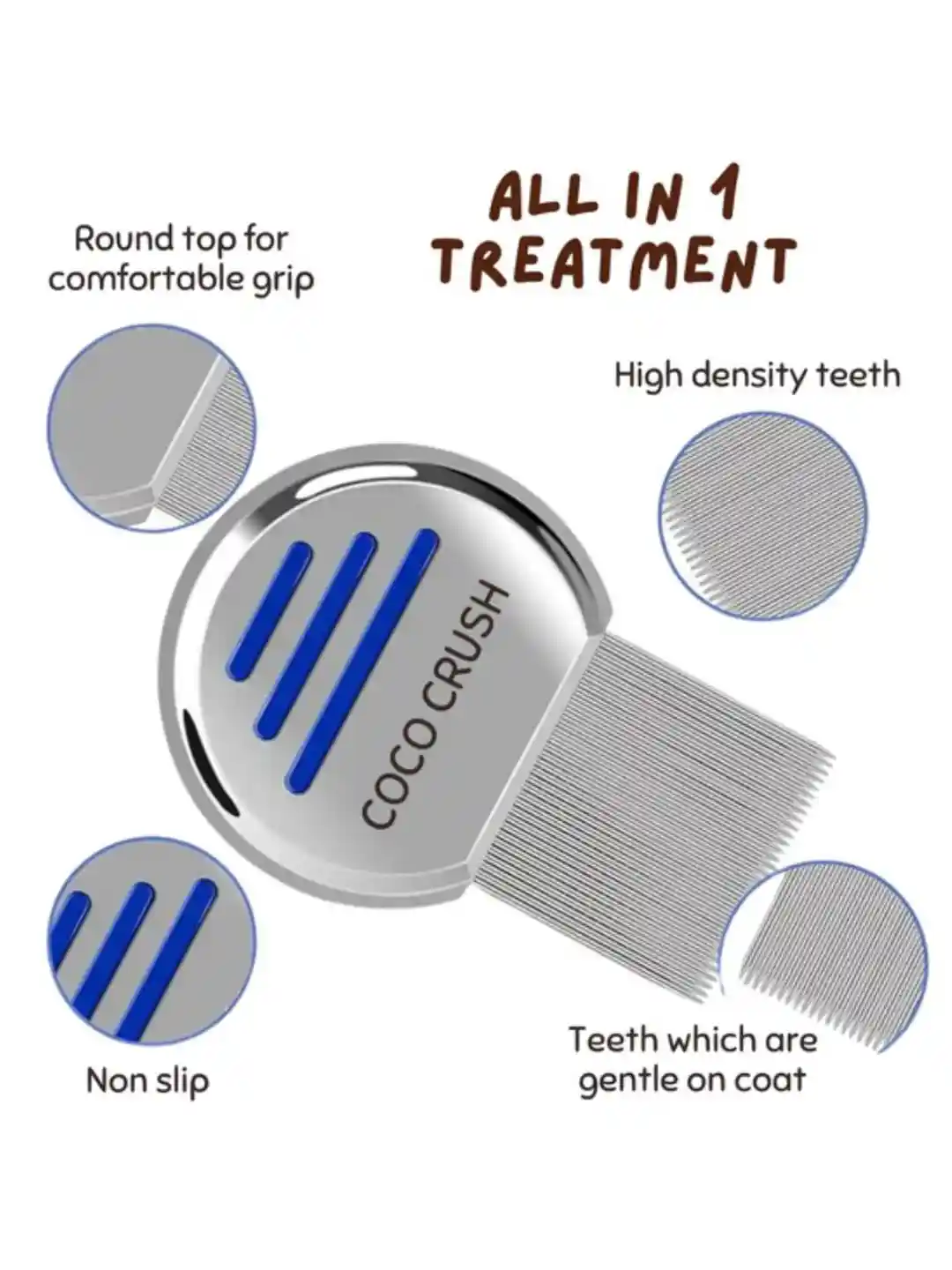 Buy Coco Crush Staineless Steel Pet Grooming Comb Pet Brushes