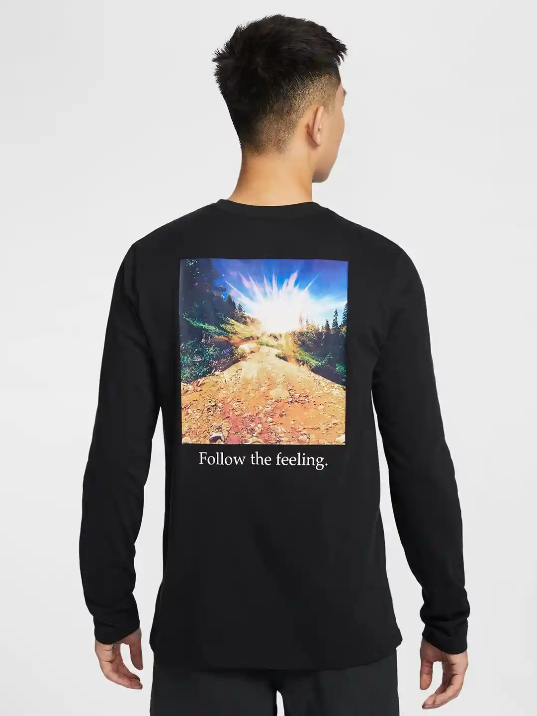 Buy Nike Trail Men Dri-FIT Long-Sleeve Running Cotton T-Shirt