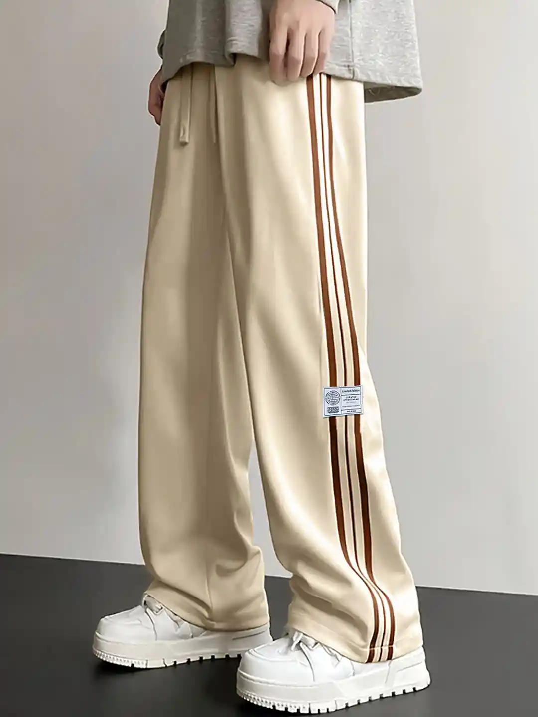 Buy Maniac Men Striped Baggy Fit Cotton Track Pants Track Pants