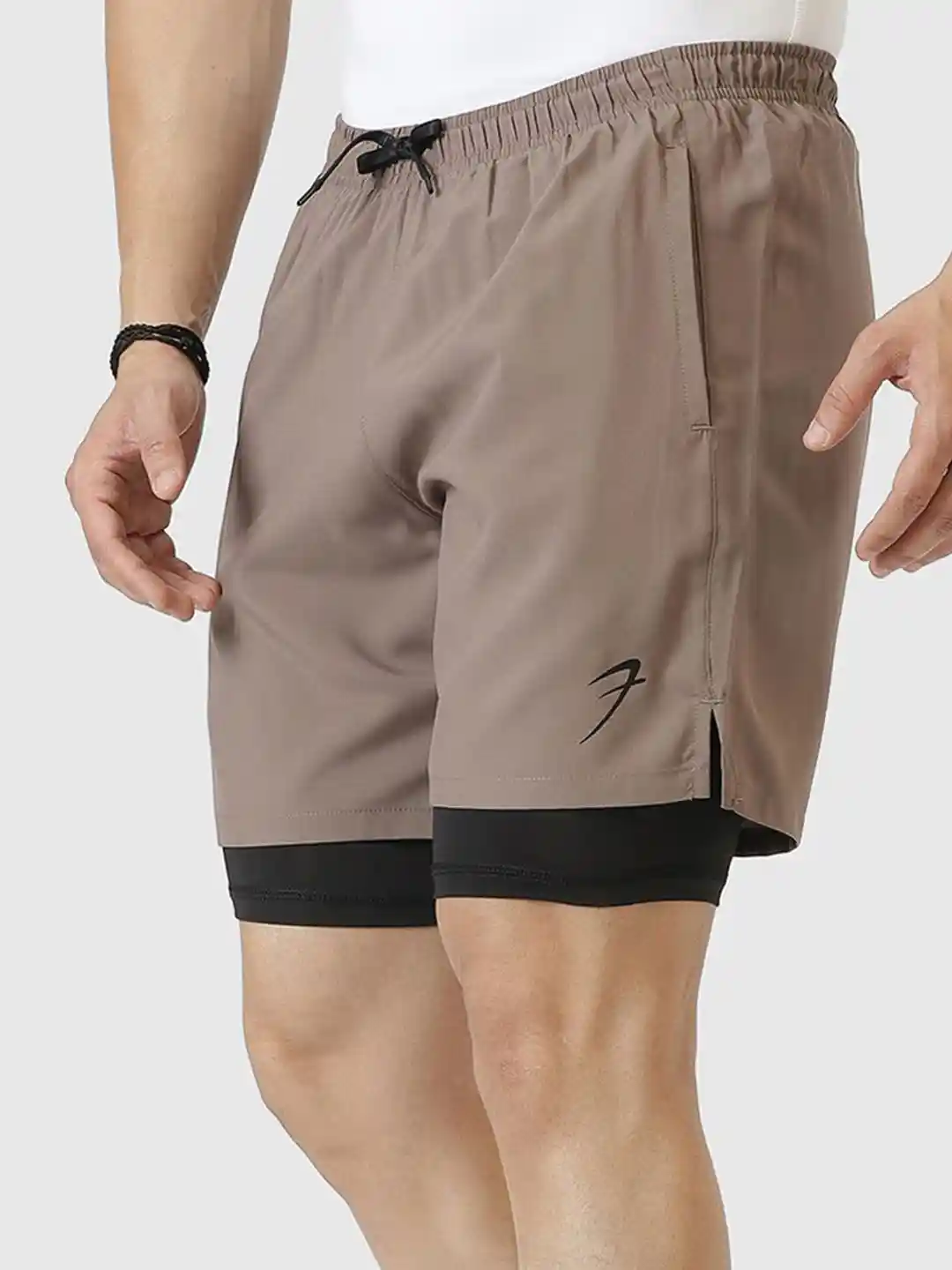 FLOWER 10 POCKETS SHORT LEGGINGS（MEN） 10 POCKETS LOGO