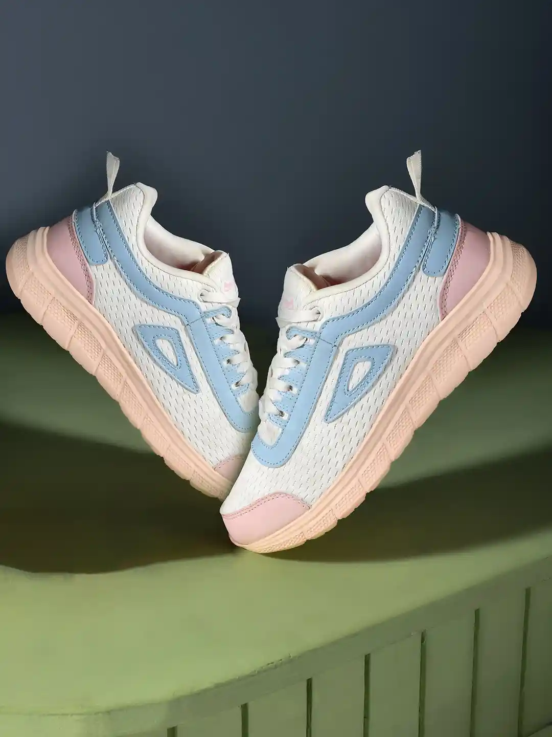 Buy IMPAKTO Women Colourblocked Lace-Ups Sneakers Casual Shoes