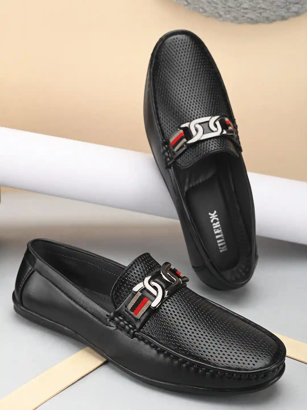 Buy Killer Men PU Laser Cuts Loafers Casual Shoes for Men