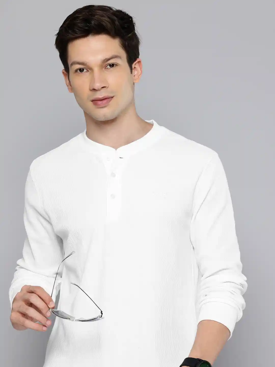 【週末値下げ】kinema waffle henley neck shirt M 新品未使用】kinema waffle henley neck shirt M kinema】waffle