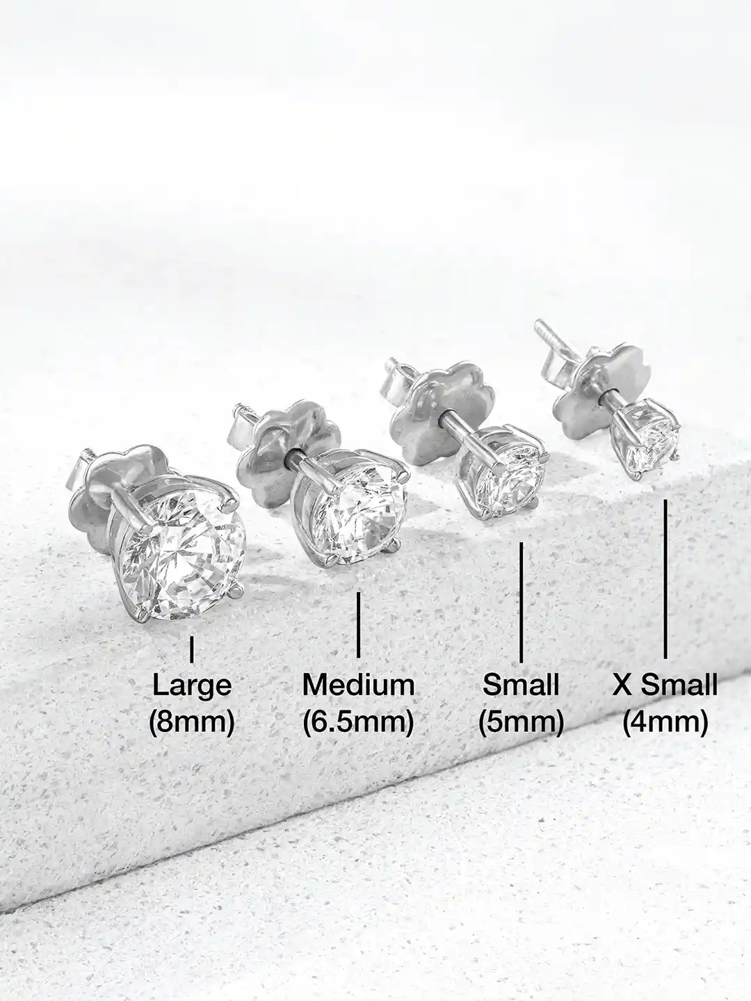 Buy ORIONZ Men 925 Sterling Silver Round Solitaire Cubic Zirconia