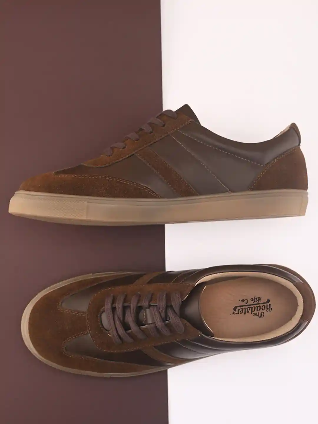 The Roadster Lifestyle Co Men Colourblocked Casual Suede Sneakers