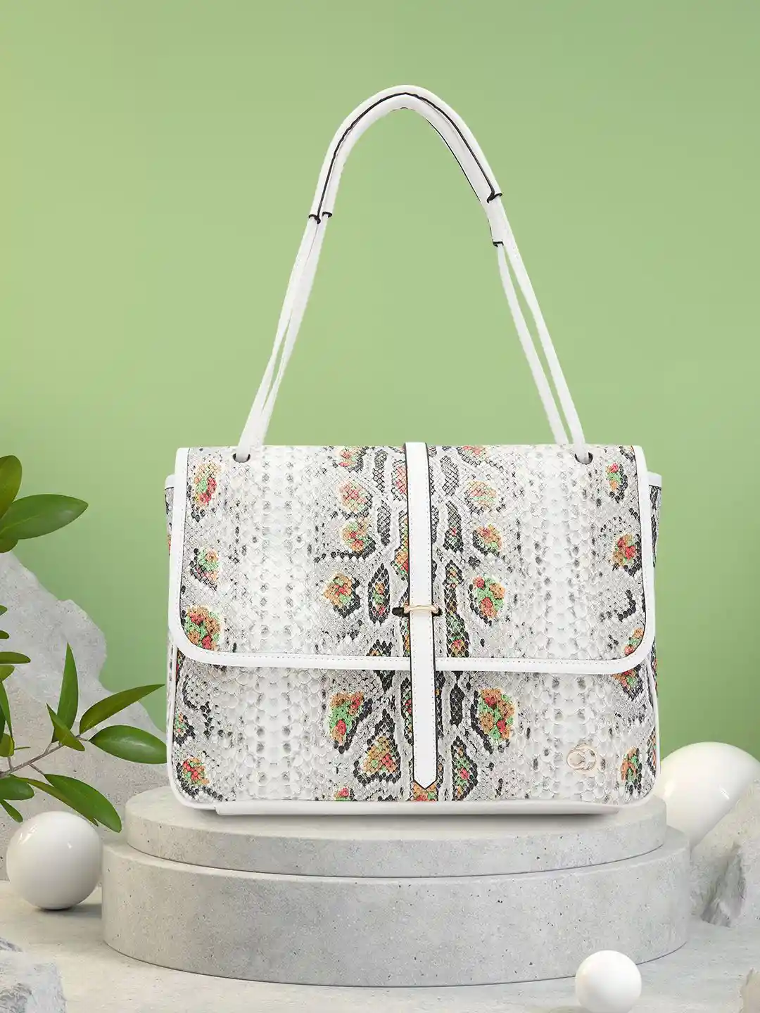 Caprese Bags Large White Handbags Buy Caprese Off White Solid