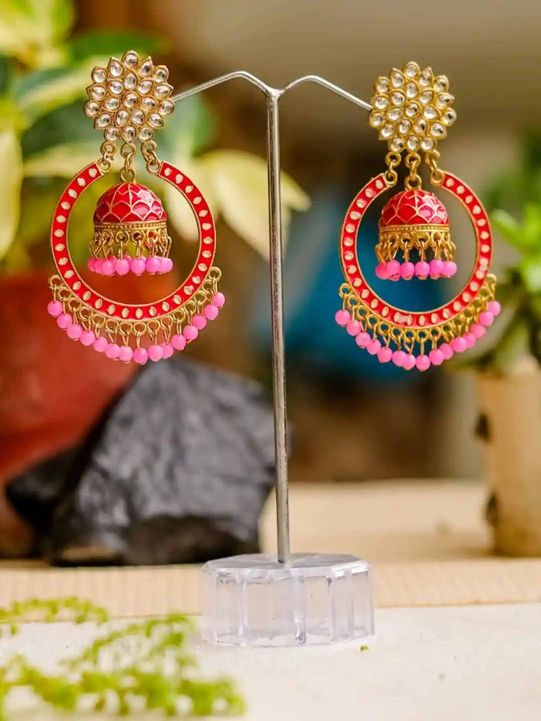 Buy PolluxCraft Gold-Plated Artificial Stones Studded And Beaded