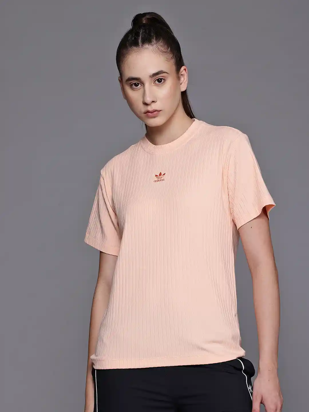 ADIDAS Originals Essentials Ribbed Workout T-shirt