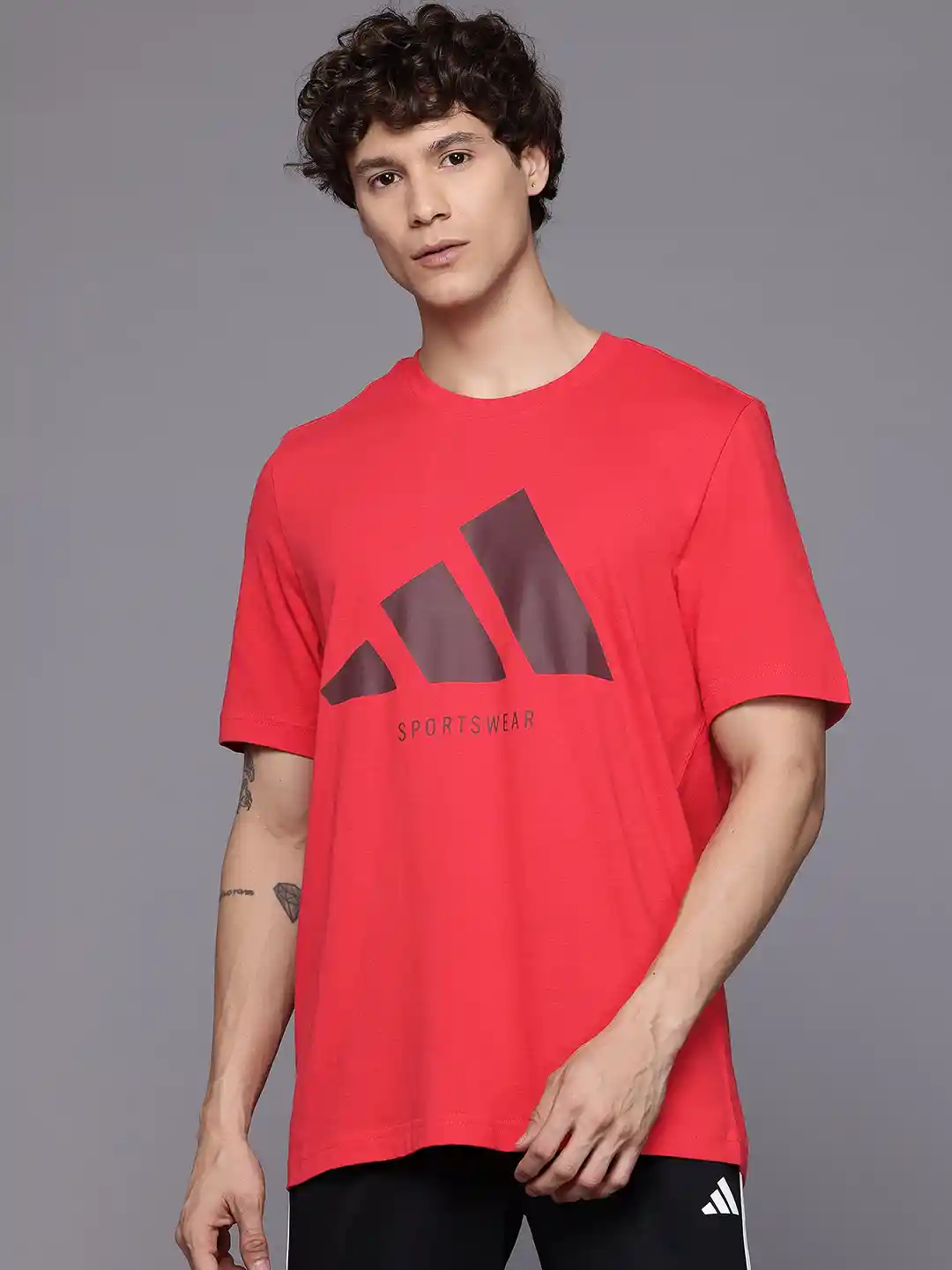 Buy ADIDAS Brand Logo Printed T-shirt Tshirts for Men 32156080