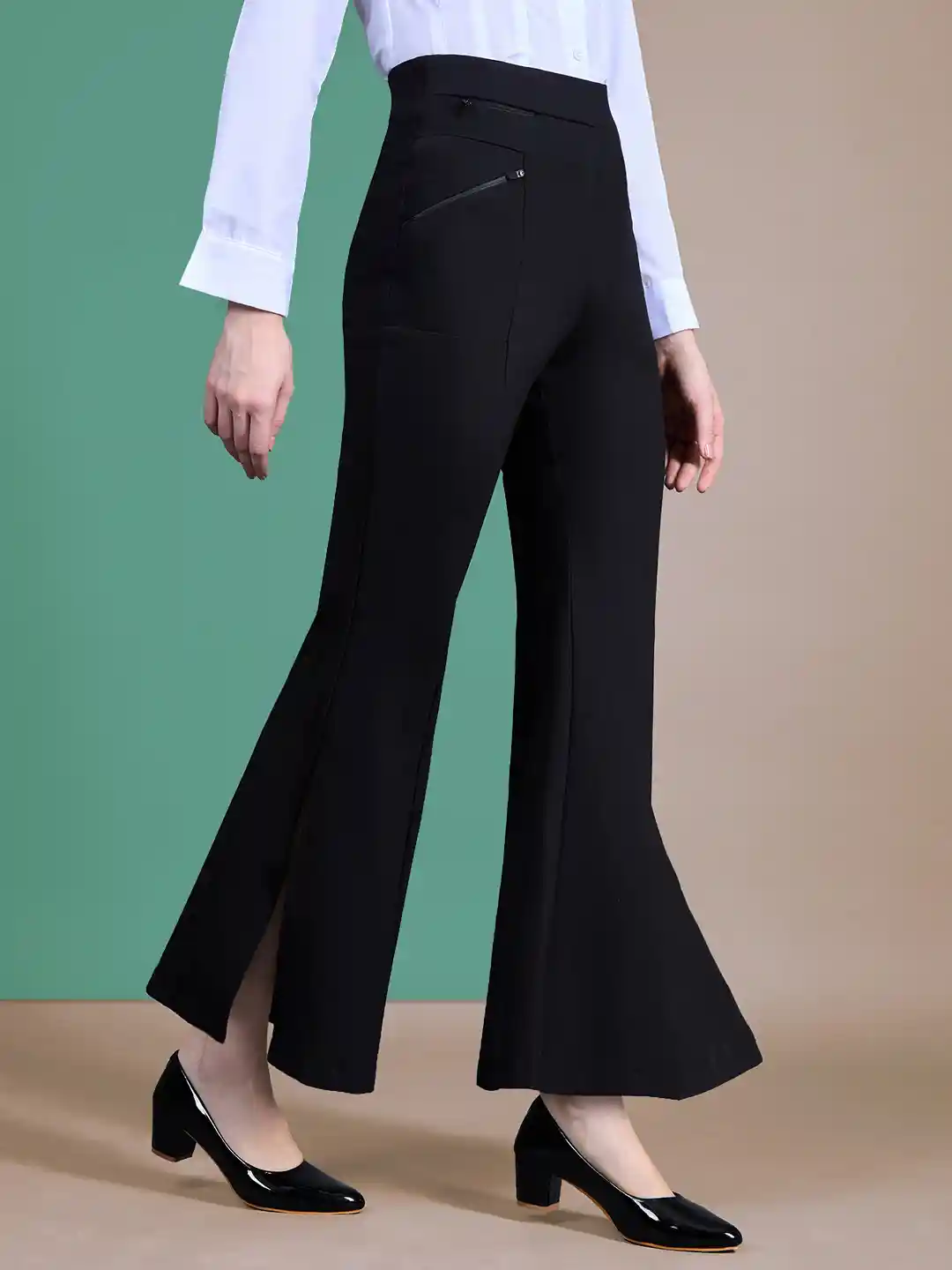 gap modern boot dress pants Women's High Rise Double Knit Boot Pants by Gap Black Size XL